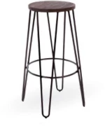 Σκαμπώ μεταλλικό/ξύλινο Rusty 33x66cn Inart 3-50-998-0032