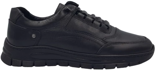 Ανδρικά Δερμάτινα Sneakers – SF920 – Μαύρο