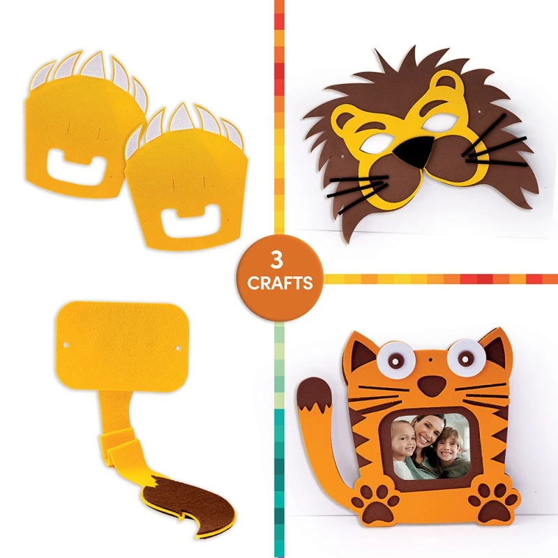 AS Craft Ζωάκια Παιχνίδι Με 3 Χειροτεχνίες DIY Για 3+ Χρονών
