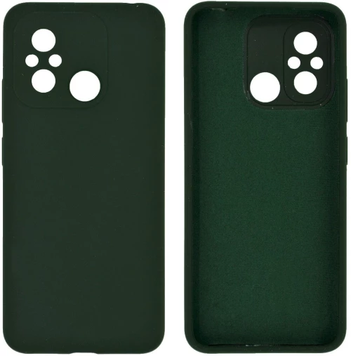 Θήκη Ancus Silicon Liquid για Xiaomi Redmi 12C Σκούρο Πράσινο