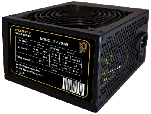 FORCE ULTRA SERIES PSU 0750W,  ATX, 120MM, APFC, 80+ BRONZE