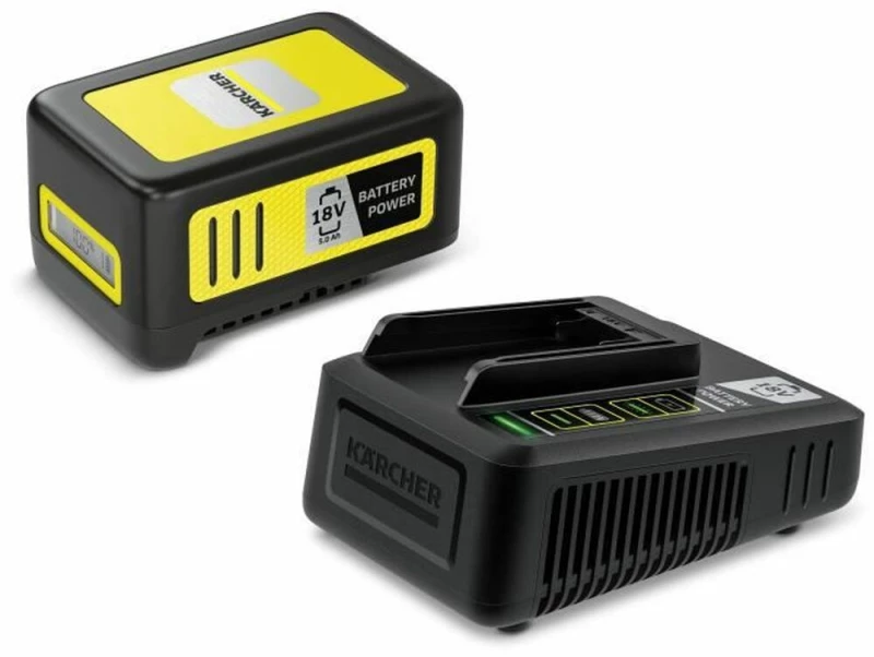 Charger and rechargeable battery set Kärcher Litio Ion 5 Ah 18 V