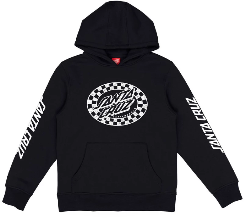 Παιδικό Unisex Φούτερ Santa Cruz Oval Check Black