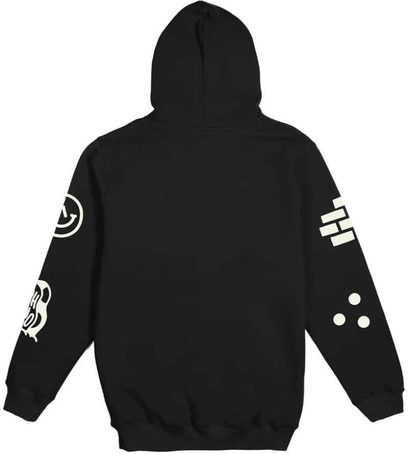 The Dudes Polkadoods Hoodie Black