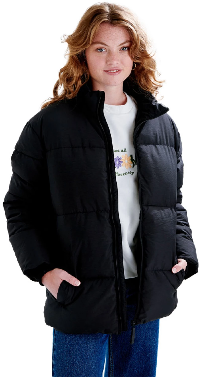 Μπουφάν 24 Colours Puffer Black