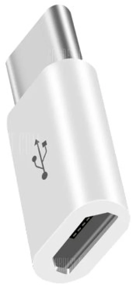GOCOMMA  Προσαρμογέας Μετατροπέας Type-C σε Micro USB Θηλυκό (Λευκό)