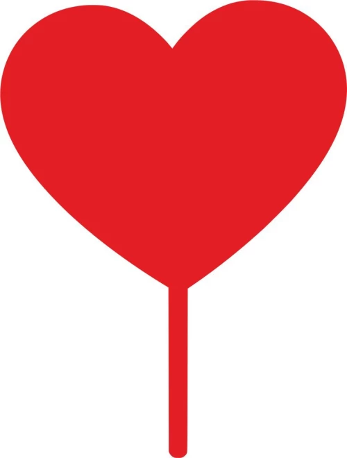 Cake Topper Heart ΚΟΚΚΙΝΟ
