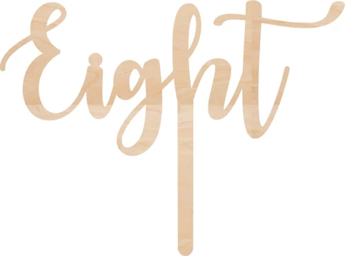 Cake Topper Eight ΞΥΛΟ