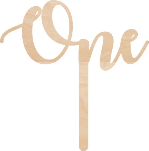 Cake Topper One ΞΥΛΟ