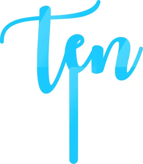 Cake Topper ten ΓΑΛΑΖΙΟ ΚΑΘΡΕΠΤΗΣ