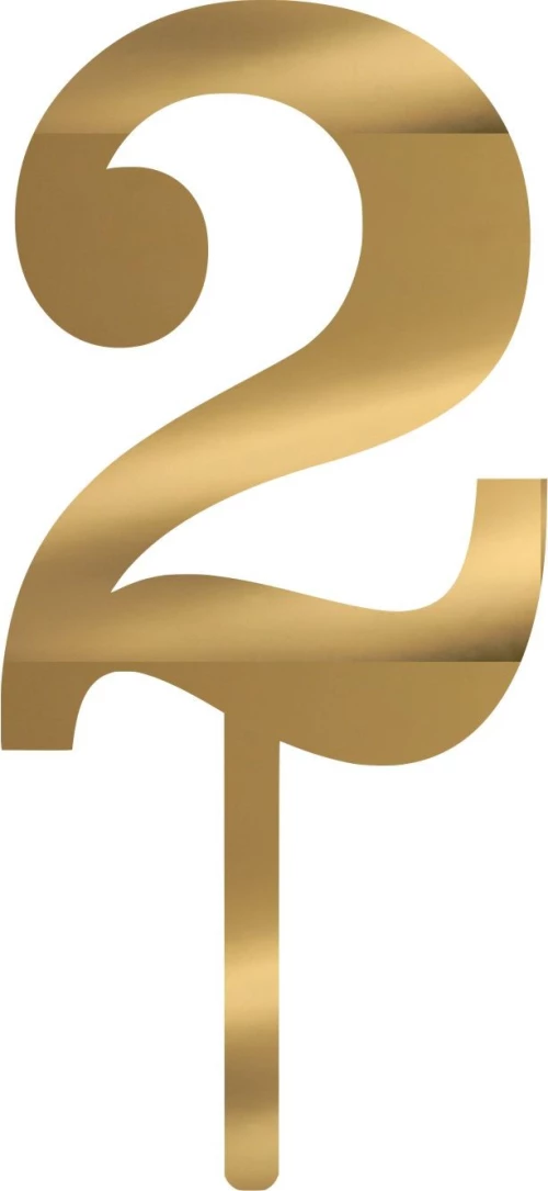 Cake Topper 2 ΧΡΥΣΟ ΚΑΘΡΕΠΤΗΣ