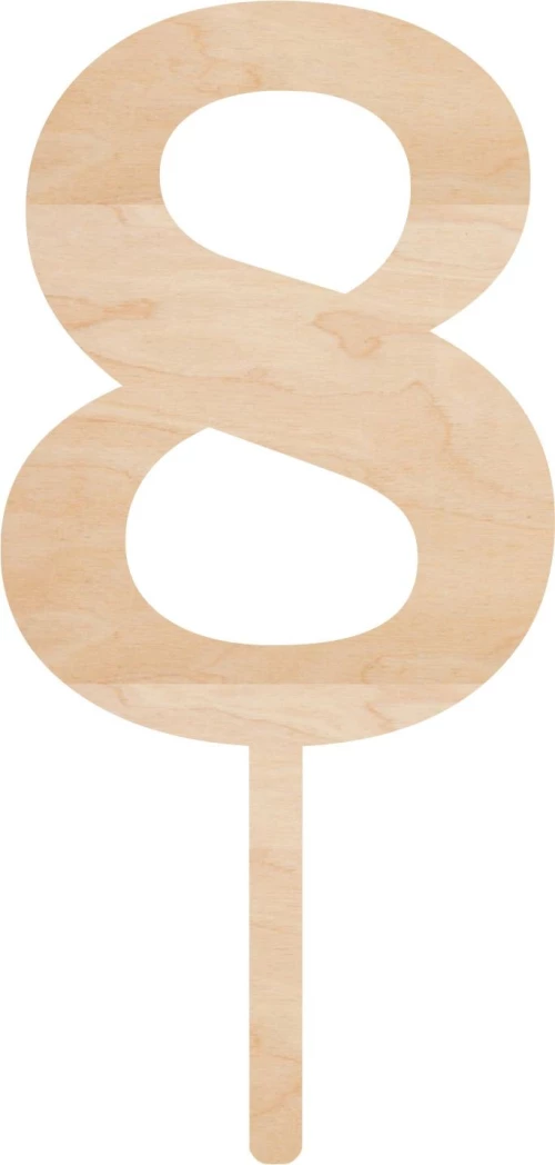 Cake Topper 8 ΞΥΛΟ