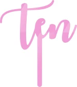 Cake Topper ten ΡΟΖ ΚΑΘΡΕΠΤΗΣ