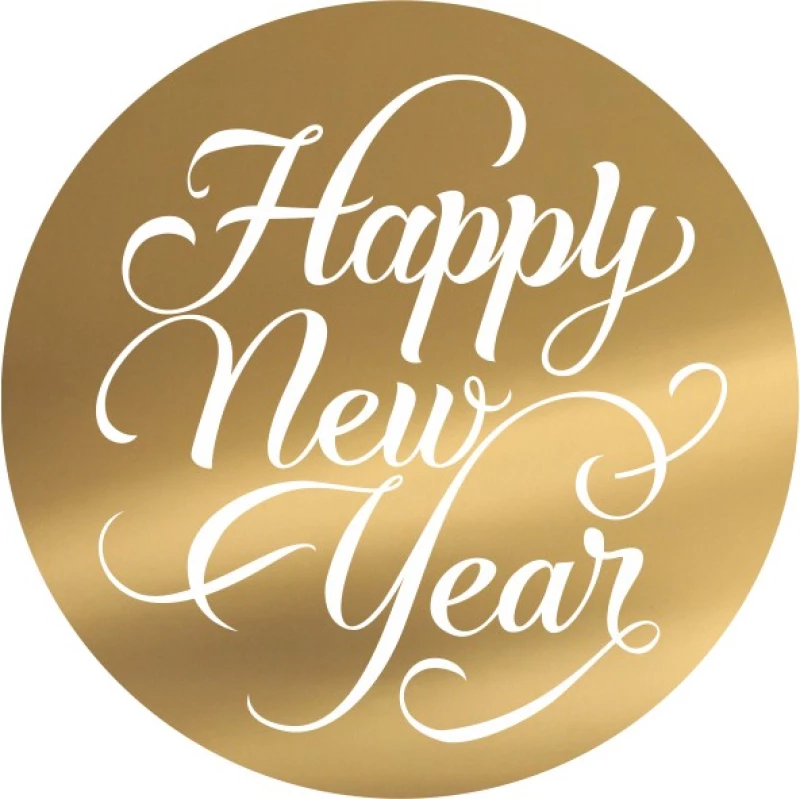 Disc Topper Happy new year v2 12 τμχ ΓΑΛΑΖΙΟ ΚΑΘΡΕΠΤΗΣ