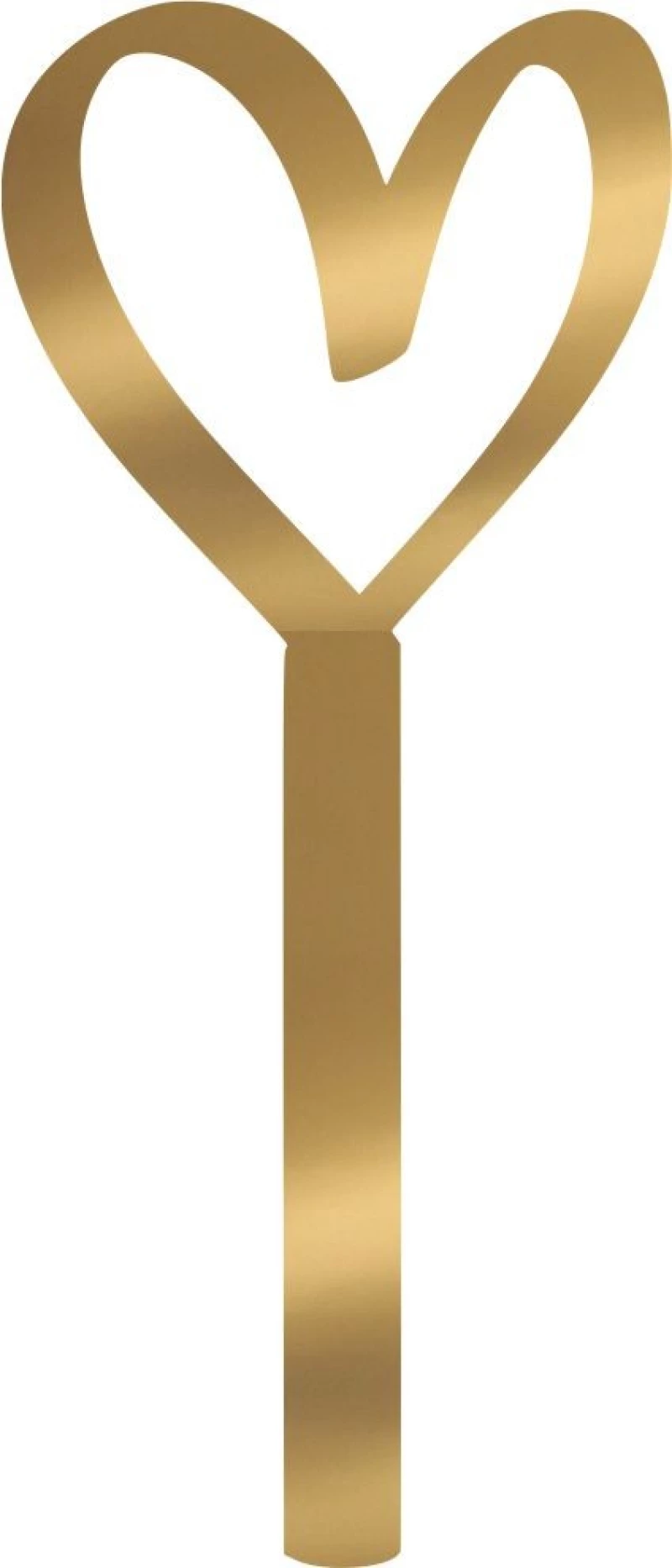 Mini Cake Topper Heart 2 12τμχ ROZE GOLD ΚΑΘΡΕΠΤΗΣ