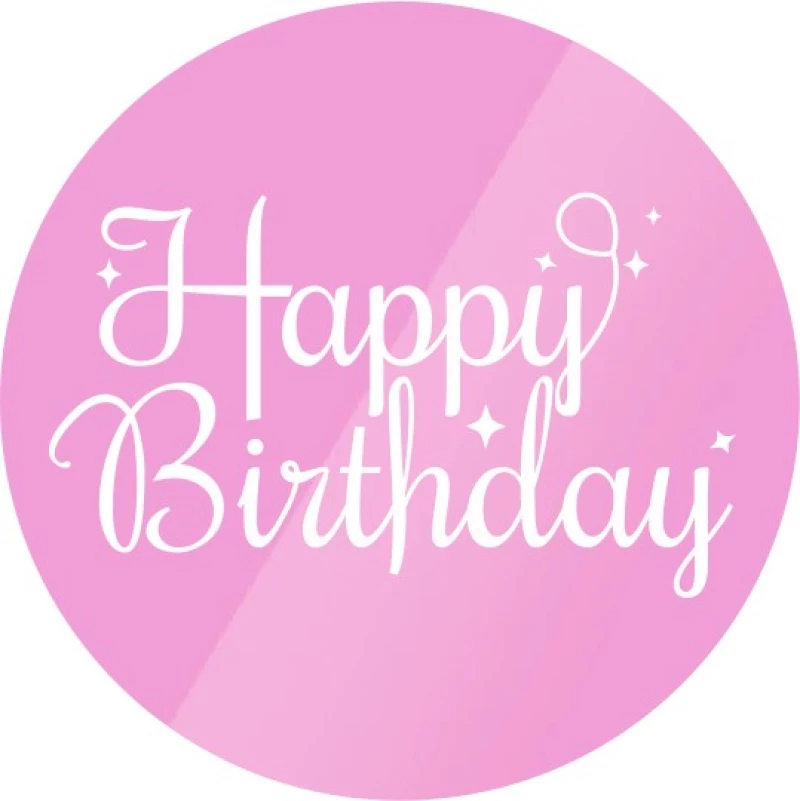 Disc Topper Happy Birthday v2 12 τμχ ROZE GOLD ΚΑΘΡΕΠΤΗΣ