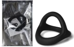 TOYBOY 3 in 1 Ultra Soft Cock Ring Type I BLACK