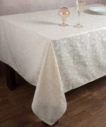 Ζακάρ καρέ 1010 (85cm x 85cm) μπέζ Silk Fashion