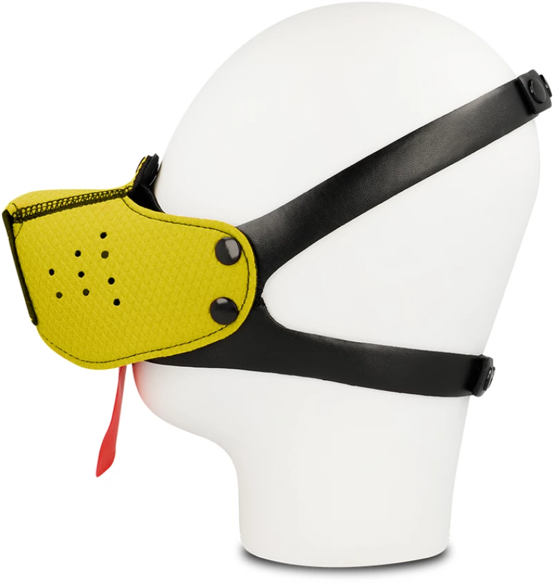 OHMAMA FETISH DOG MUZZLE - YELLOW
