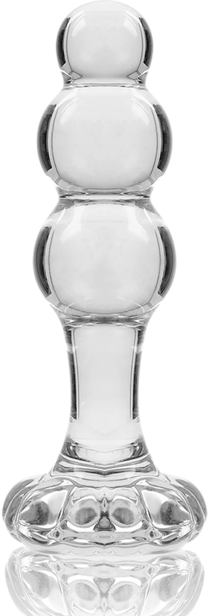 NEBULA SERIES BY IBIZA' - MODEL 1 ANAL PLUG BOROSILICATE GLASS 10.7 X 3 CM CLEAR