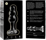 NEBULA SERIES BY IBIZA' - MODEL 1 ANAL PLUG BOROSILICATE GLASS 10.7 X 3 CM CLEAR
