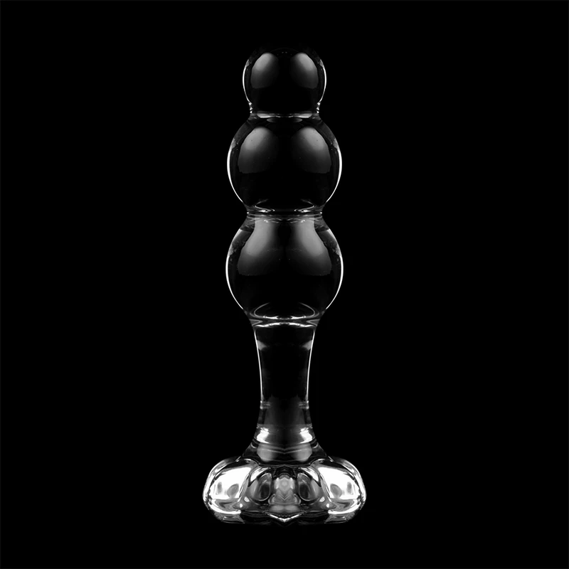 NEBULA SERIES BY IBIZA' - MODEL 1 ANAL PLUG BOROSILICATE GLASS 10.7 X 3 CM CLEAR