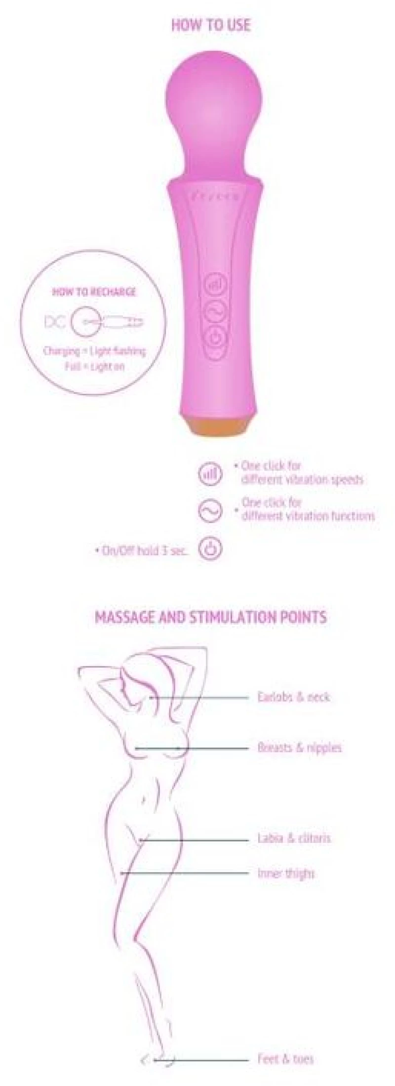 XOCOON - THE PERSONAL WAND FUCHSIA