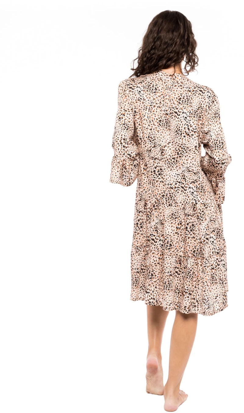 Γυναικείο Beachwear Pink Label - Κοντό καφτάνι - Animal print