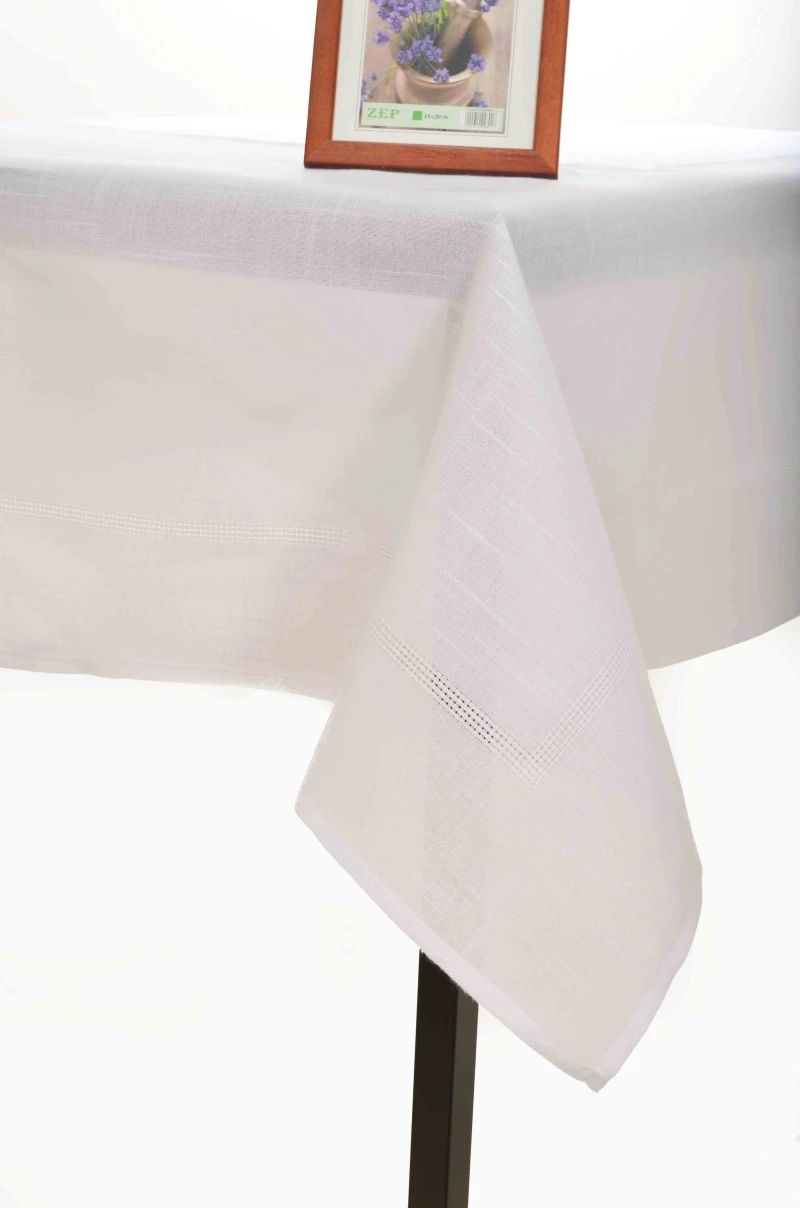 Τραπεζομάντηλα (175cm X 175cm) 031 λευκό Silk Fashion