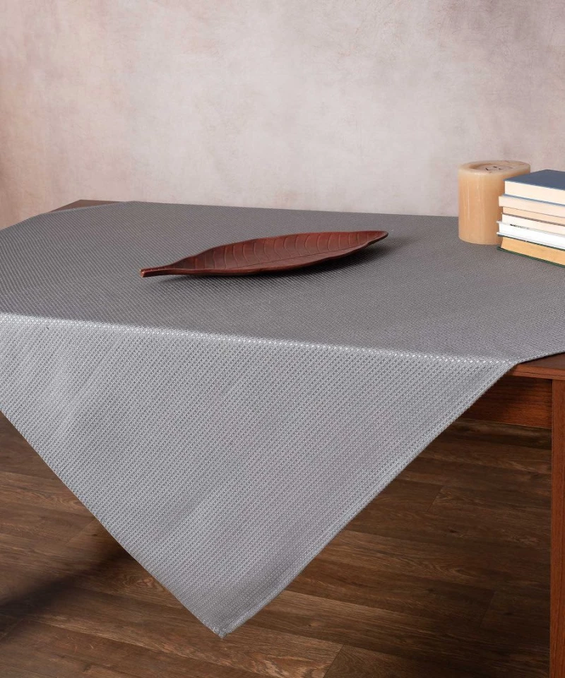 Τραπεζομάντηλο NELLY (175cm x 175cm) γκρί Silk Fashion