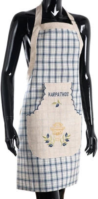 Ολόσωμη ποδιά 1312 (80cm x 55cm) μπλέ KARPATHOS Silk Fashion