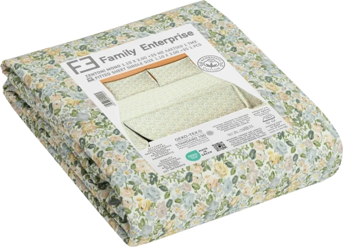 Σεντόνι μονό με λάστιχο Βαμβακερό 100% 110x200+35 εμπριμέ 007433011Σ59