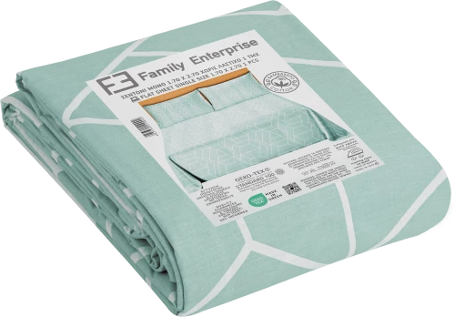 Σεντόνι μονό 1,70 Χ 2,70 βαμβακερό 100% χωρίς λάστιχο εμπριμέ 007434011Σ56