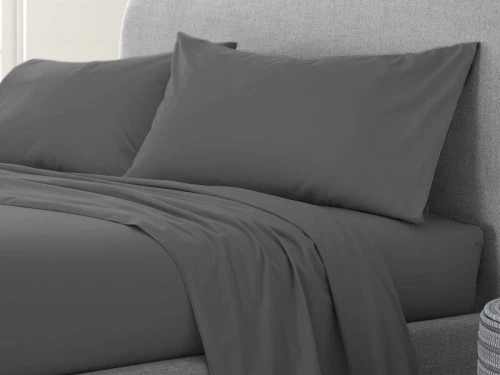 Σετ Σεντόνια Γκρι 100% Βαμβακερά Reactive One Color Γαρύφαλλο - 160x260, Με Λάστιχο 100x200+30