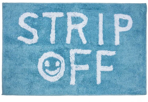 Πατάκι μπάνιου STRIP OFF  Βαμβάκι Μπλε 60x90