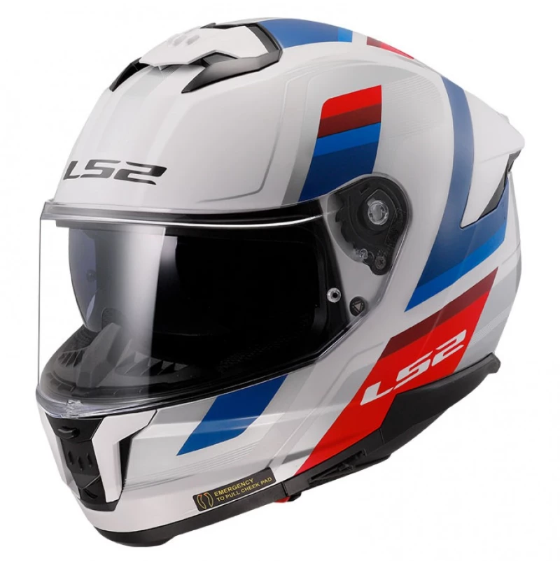 LS2 FF808 Stream II Vintage White/Blue/Red