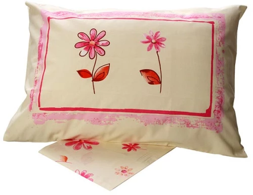 Σετ Σεντόνια Cotton Feelings Εμπριμέ Μονό 160Χ260 Sunshine Pink- p152-187-4031-pink