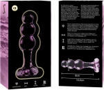 NEBULA SERIES BY IBIZA' - MODEL 1 ANAL PLUG BOROSILICATE GLASS 10.7 X 3 CM PINK