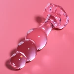 NEBULA SERIES BY IBIZA' - MODEL 1 ANAL PLUG BOROSILICATE GLASS 10.7 X 3 CM PINK
