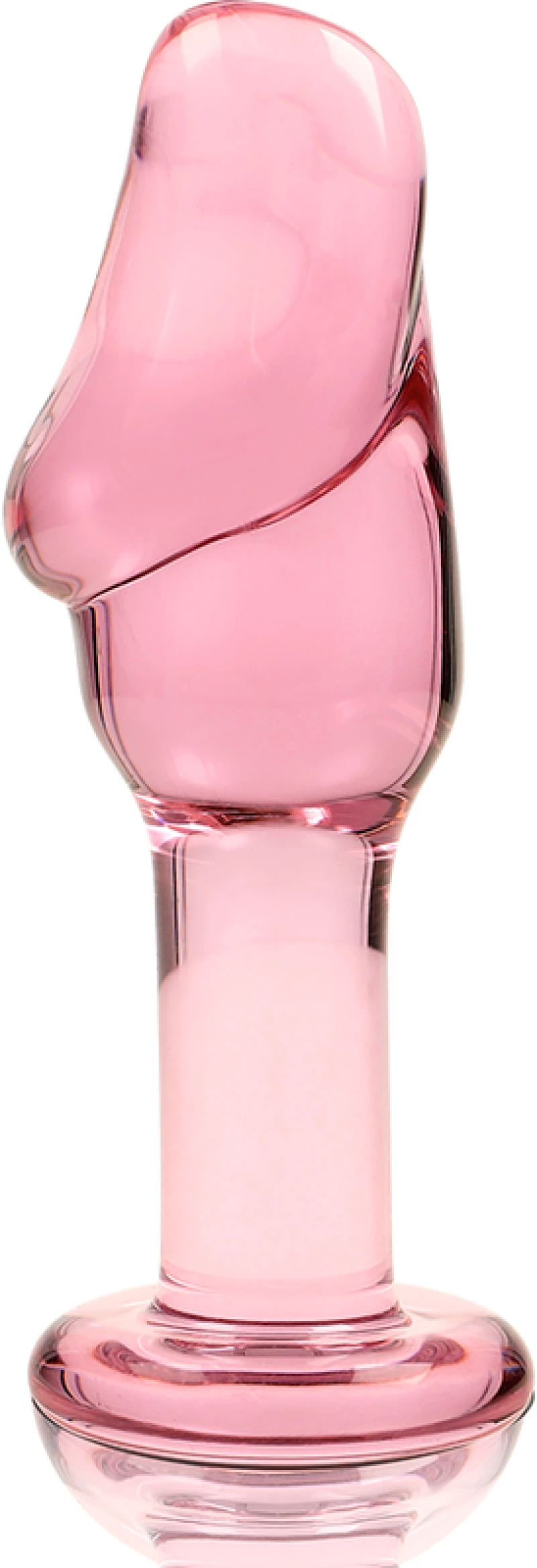 NEBULA SERIES BY IBIZA' - MODEL 6 ANAL PLUG BOROSILICATE GLASS 12.5 X 4 CM PINK