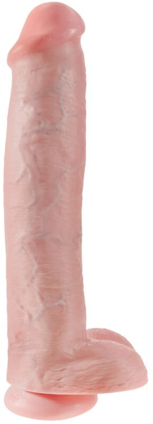 KING COCK - REALISTIC PENIS WITH BALLS 34.2 CM LIGHT