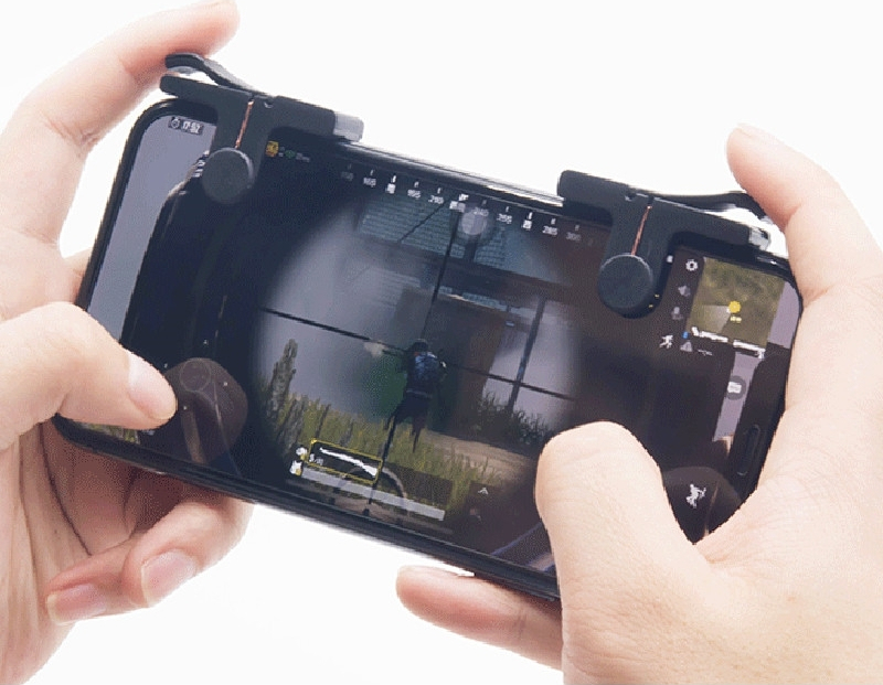 AS3164 Gaming Trigger Shooting Fire Button Aim Key Smart Phone The Controller L1R1 2PCS