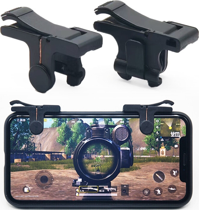 AS3164 Gaming Trigger Shooting Fire Button Aim Key Smart Phone The Controller L1R1 2PCS
