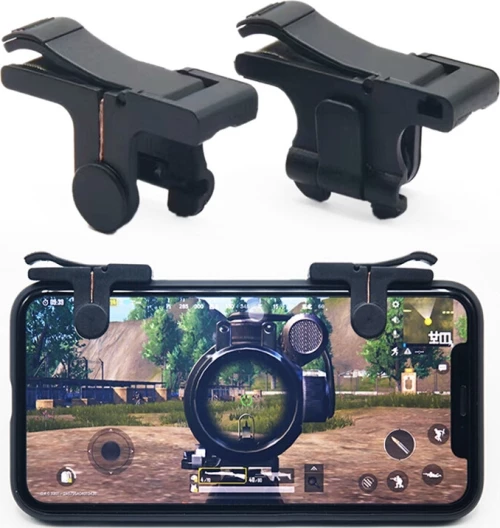 AS3164 Gaming Trigger Shooting Fire Button Aim Key Smart Phone The Controller L1R1 2PCS