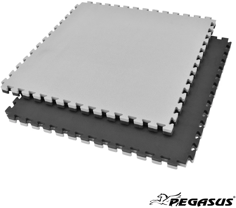 Δάπεδο προστασίας Pegasus Puzzle EVA Μαύρο Γκρι 3.0cm Β 4100-30