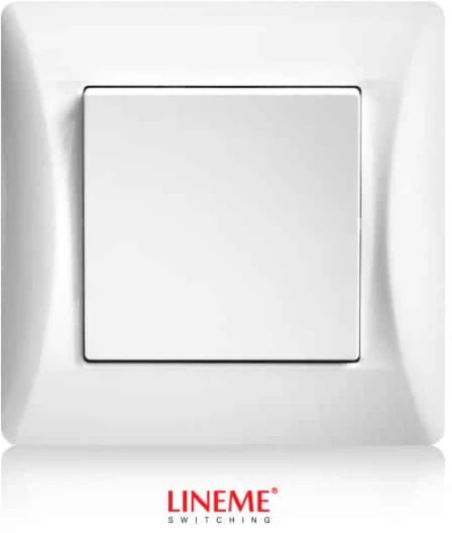 LINEME Διακόπτης Απλός Λευκός 50-00101-1