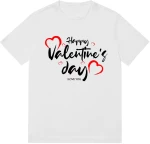 Γυναικείο T-Shirt Happy valentines day Λευκό