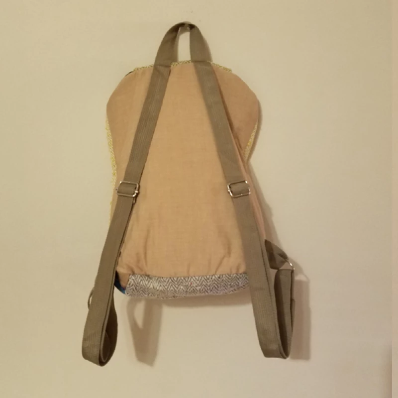 Σακίδιο πλάτης (back pack) από κλωστική κάνναβη, Μπεζ, 5050-001 | OEM