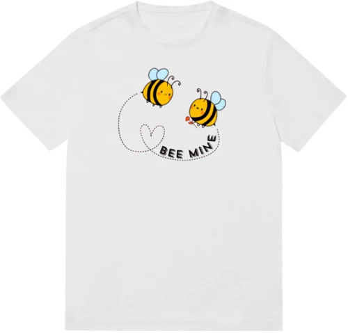 Valentines Day Bee Mind Λευκό