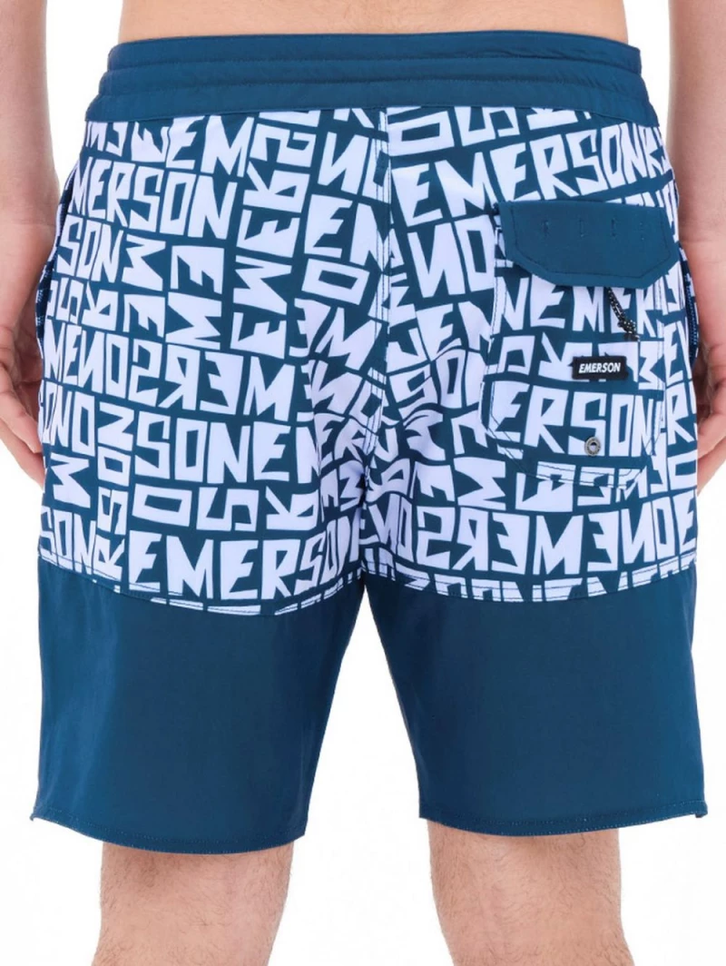 EMERSON Ανδρική μπλέ navy βερμούδα μαγιό 221.EM524.21CR PR276 NAVY BLUE